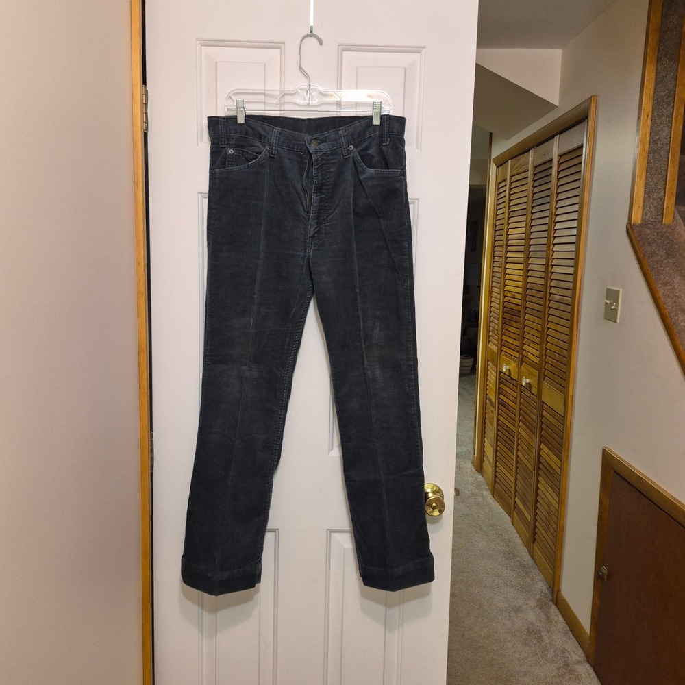 Vintage‎ 1984 Levis 517 1532 Gray Corduroy Bootcut Pants Mens 34x32 Made in USA